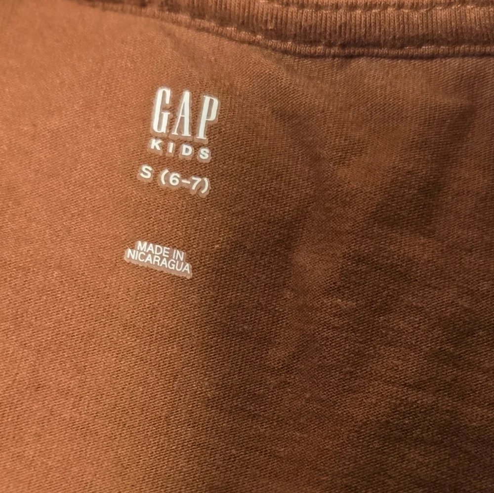 GAP Kids BOO! Peanuts Snoopy Brown Long-sleeved Top Small 6-7 youth
